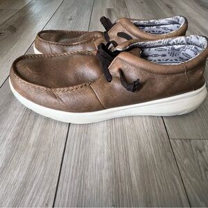 Ariat Hilo Leather Mesh Slip On Shoes Brown Mens 11.5